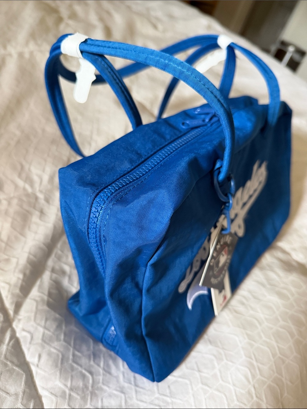NWT Baggu Blue 'Los Angeles' Dodgers Bowler Bag - Picture 8 of 9